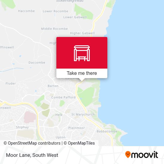 Moor Lane map