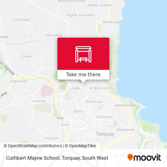 Cuthbert Mayne School, Torquay map