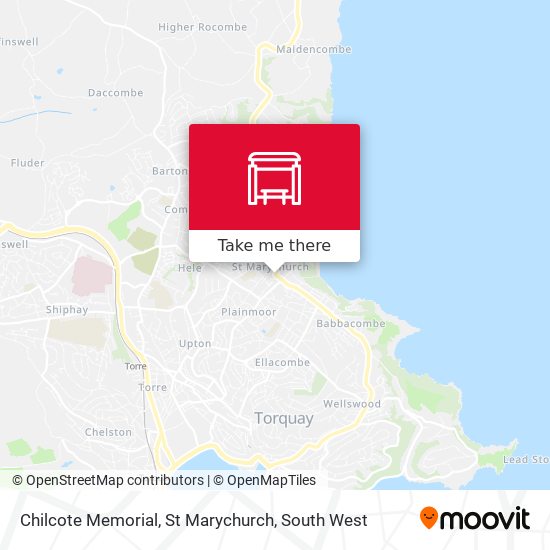 Chilcote Memorial, St Marychurch map