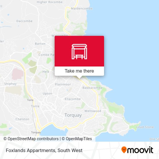 Foxlands Appartments map