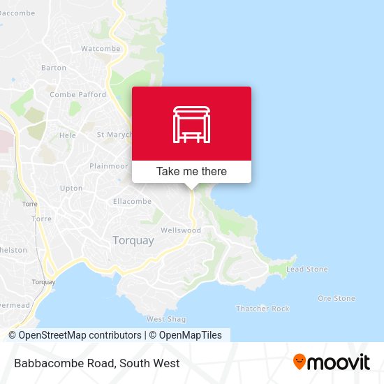 Babbacombe Road, Babbacombe map