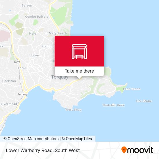 Lower Warberry Road map