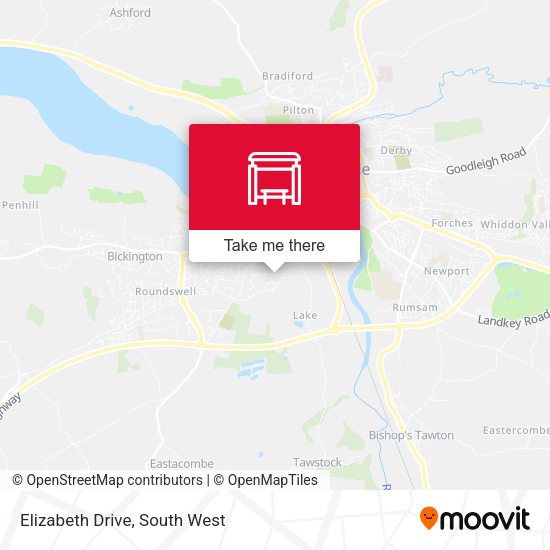 Elizabeth Drive map