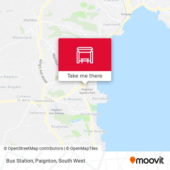 Bus Station, Paignton map