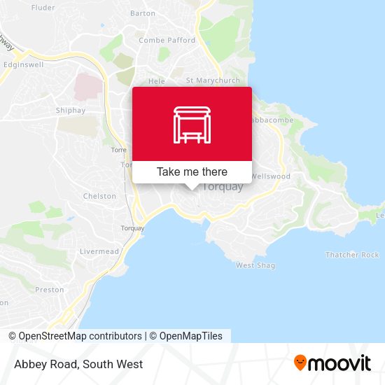 Abbey Road, Torquay map