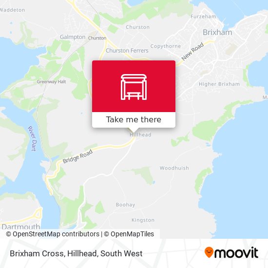 Brixham Cross, Hillhead map