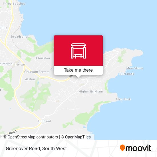 Greenover Road map