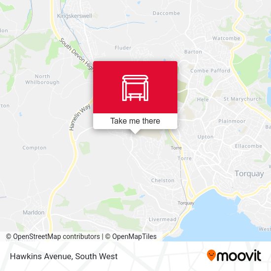 Hawkins Avenue map