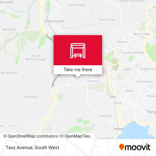 Tavy Avenue map