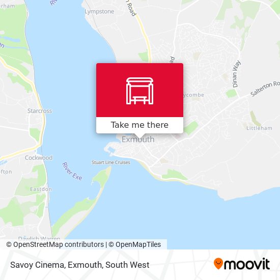 Savoy Cinema, Exmouth map