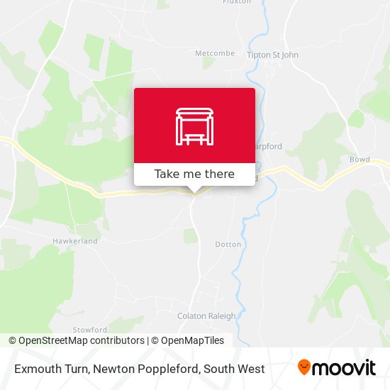 Exmouth Turn, Newton Poppleford map