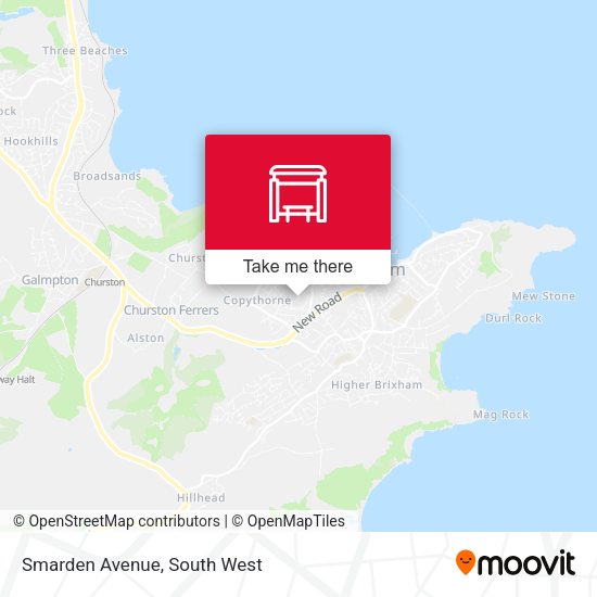 Smarden Avenue, Brixham map