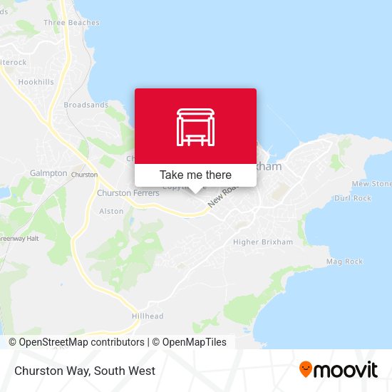 Churston Way map