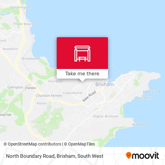 North Boundary Road, Brixham map