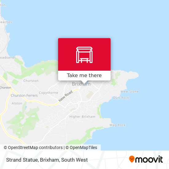 Strand Statue, Brixham map