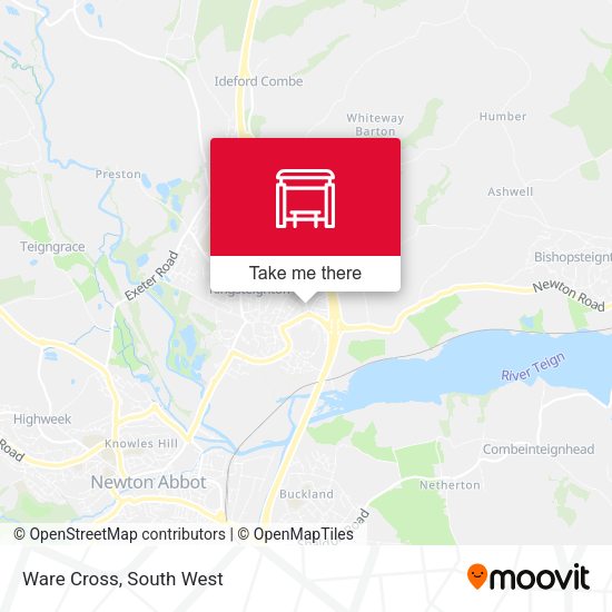 Ware Cross map