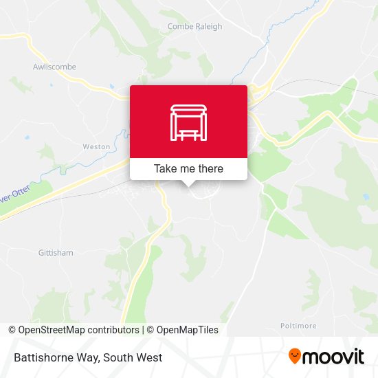 Battishorne Way map