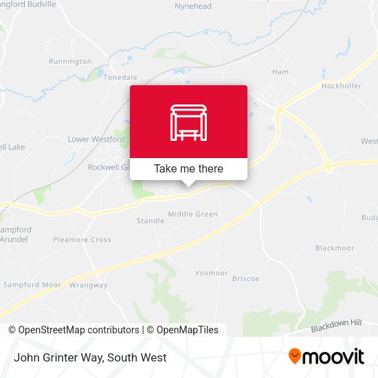 John Grinter Way map
