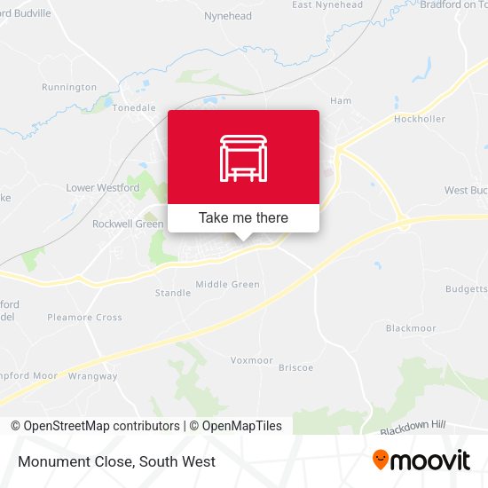 Monument Close map