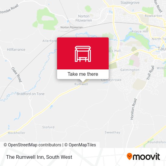 The Rumwell Inn map