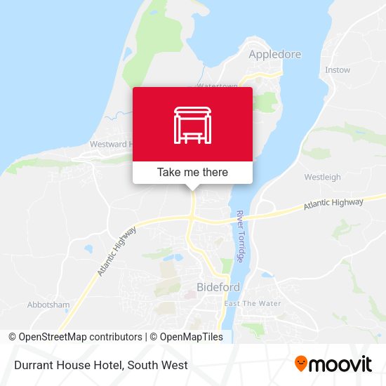 Durrant House Hotel map