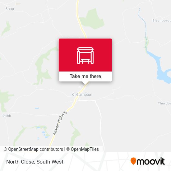North Close map