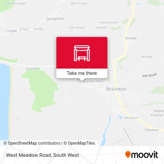 West Meadow Road map