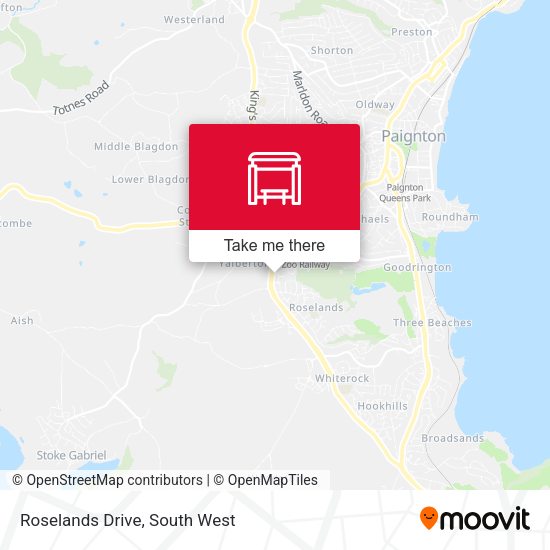 Roselands Drive map