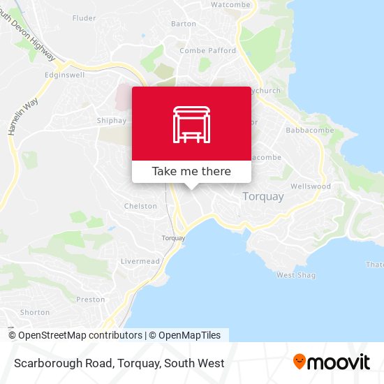 Scarborough Road, Torquay map