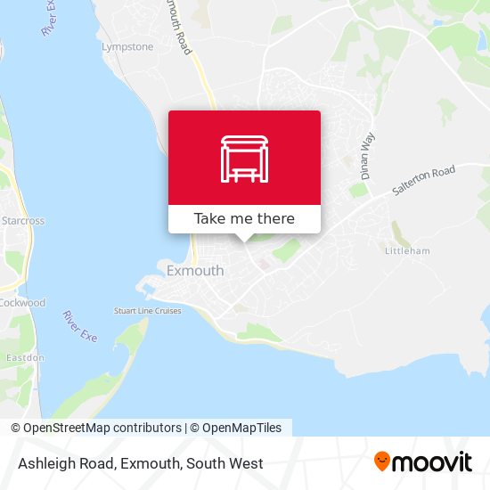 Ashleigh Road, Exmouth map