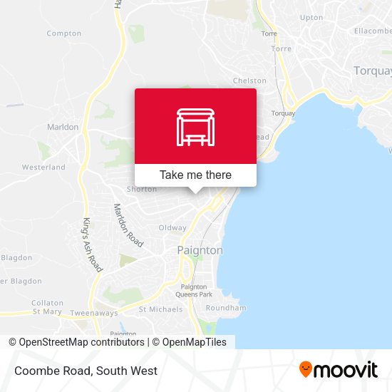 Coombe Road map