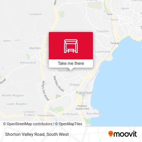 Shorton Valley Road map