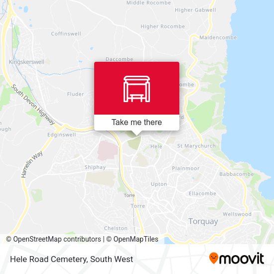 Hele Road Cemetery map
