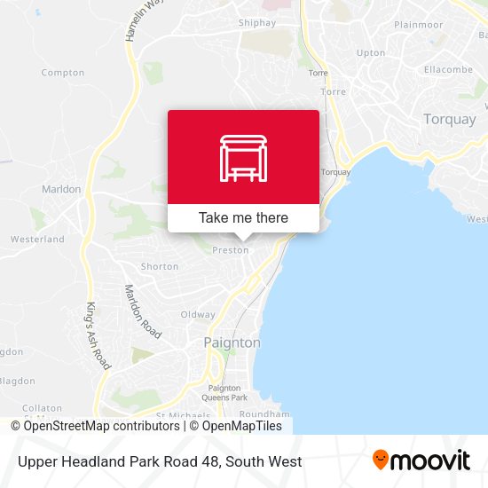 Upper Headland Park Road 48 map