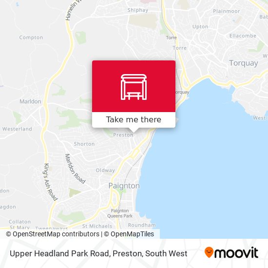 Upper Headland Park Road, Preston map