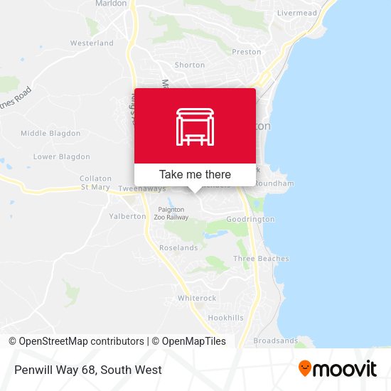 Penwill Way 68 map