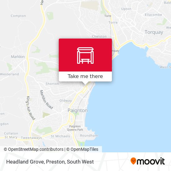 Headland Grove, Preston map