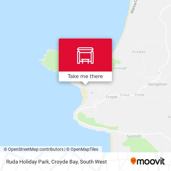 Ruda Holiday Park, Croyde Bay map