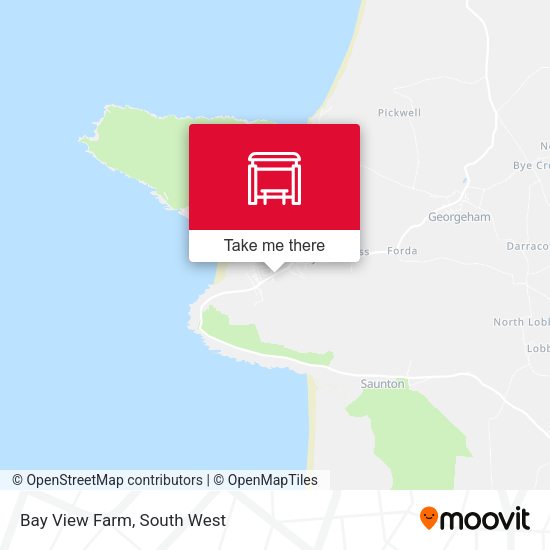 Bay View Farm, Croyde map