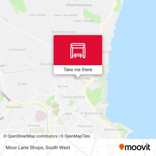 Moor Lane Shops map