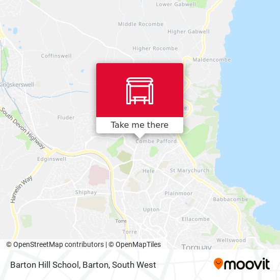 Barton Hill School, Barton map