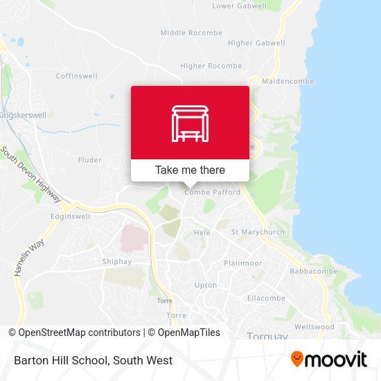 Barton Hill School, Barton map