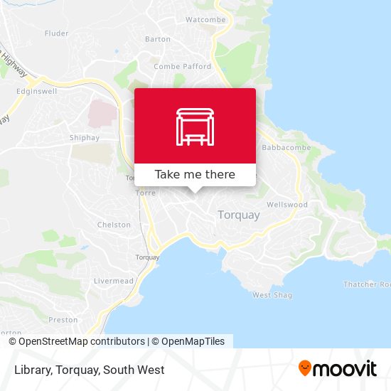 Library, Torquay map