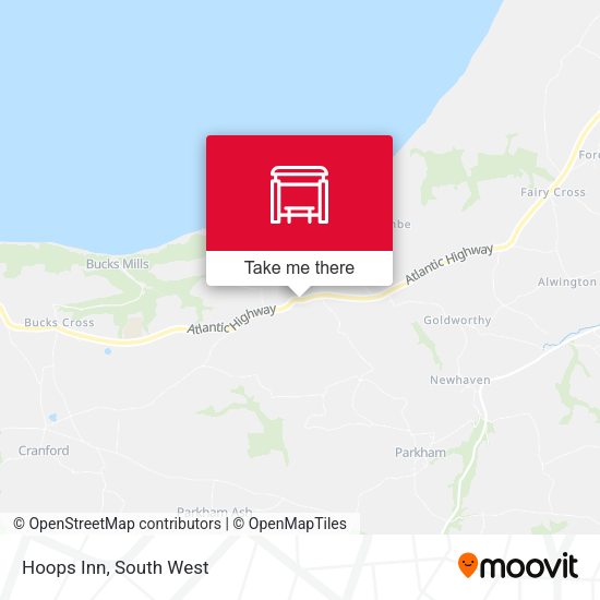 Hoops Inn map