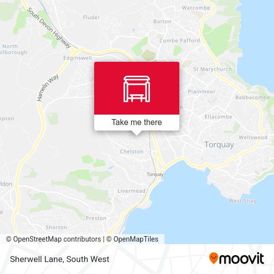 Sherwell Lane map