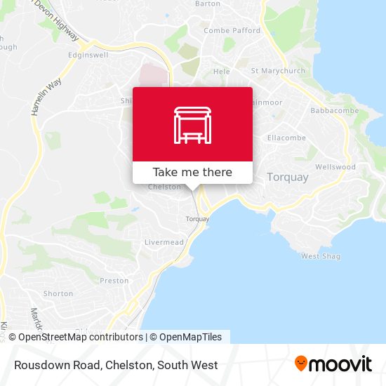 Rousdown Road, Chelston map