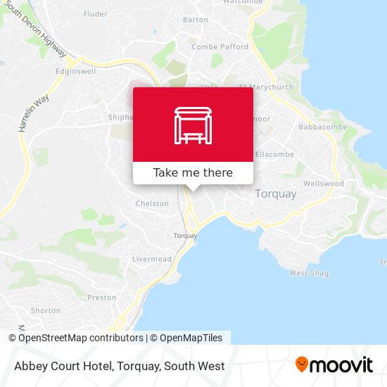 Abbey Court Hotel, Torquay map