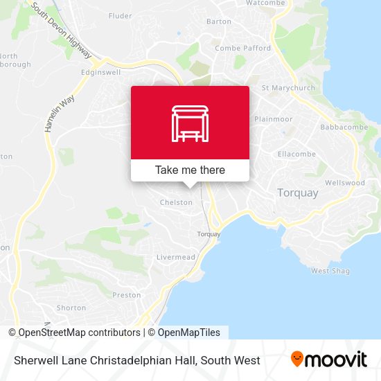 Sherwell Lane Christadelphian Hall map
