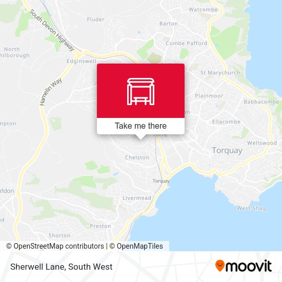 Sherwell Lane map