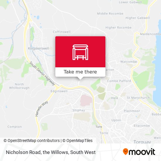 Nicholson Road, the Willows map